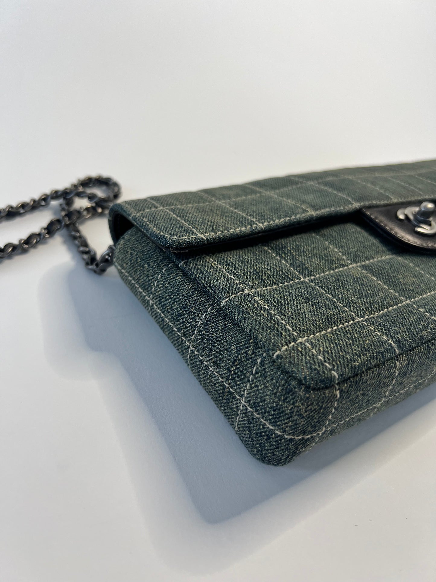 Chanel Denim Chocolate Bar Bag