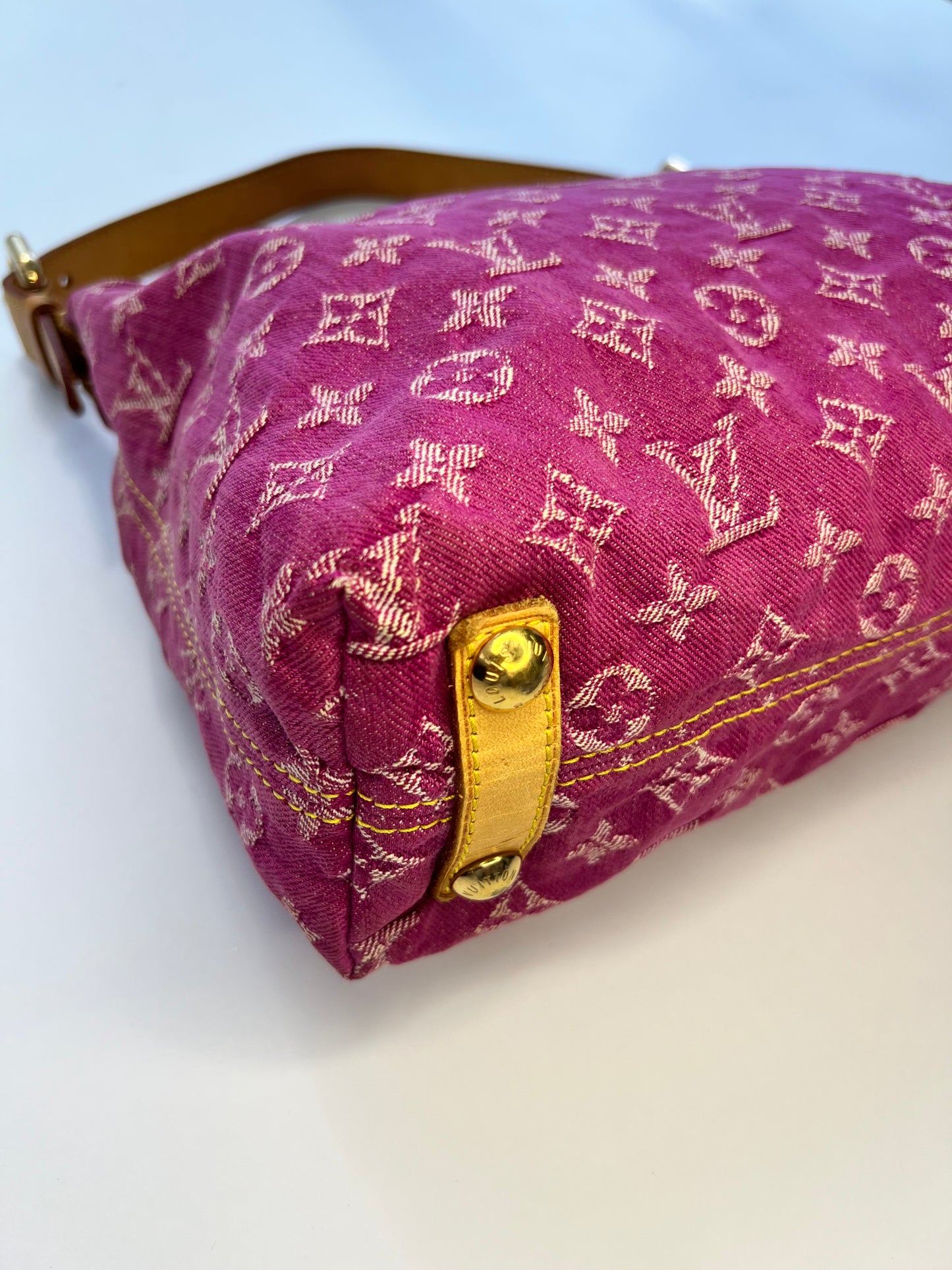 Louis Vuitton Pink Denim Baggy PM