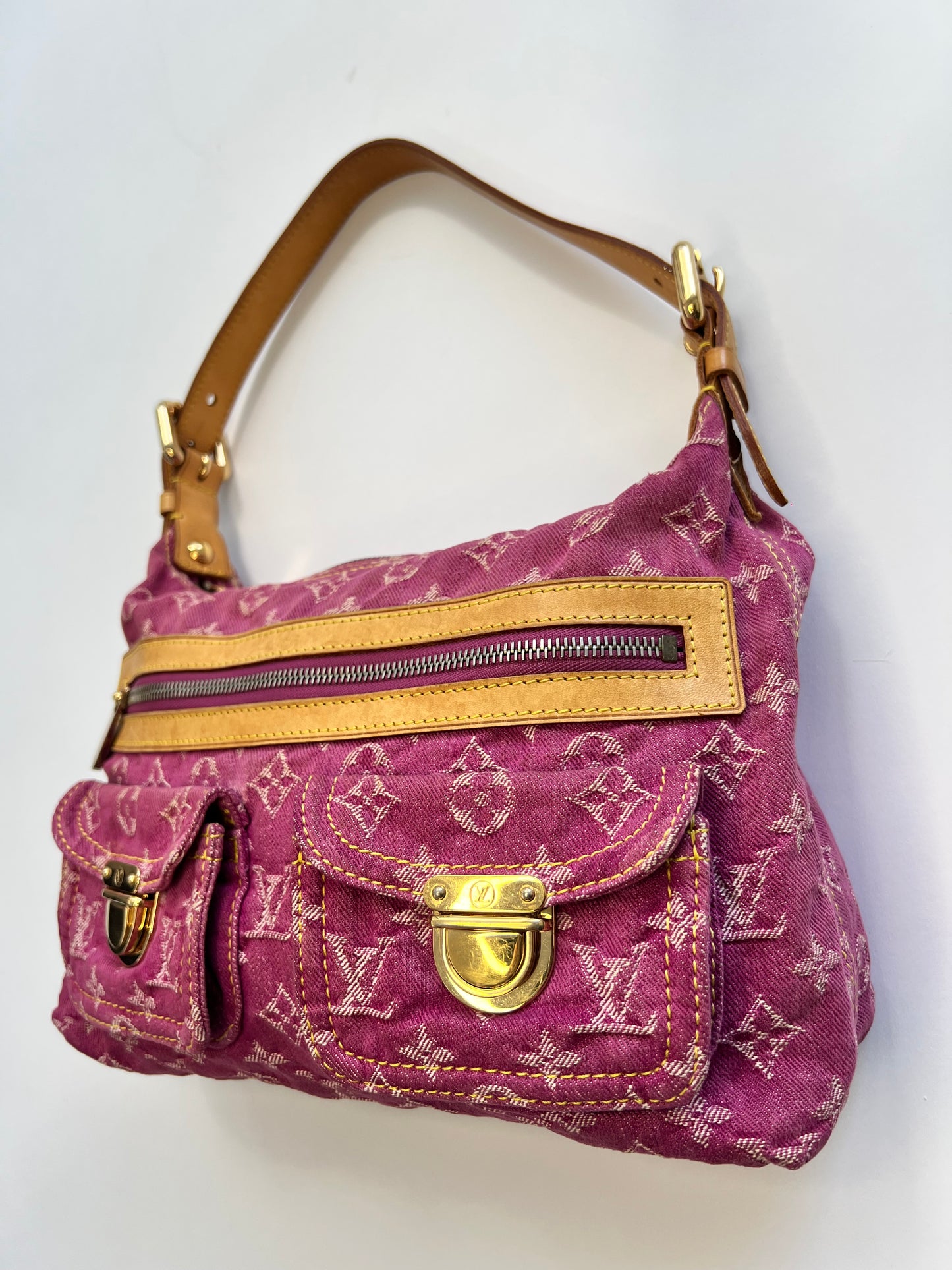 Louis Vuitton Pink Denim Baggy PM