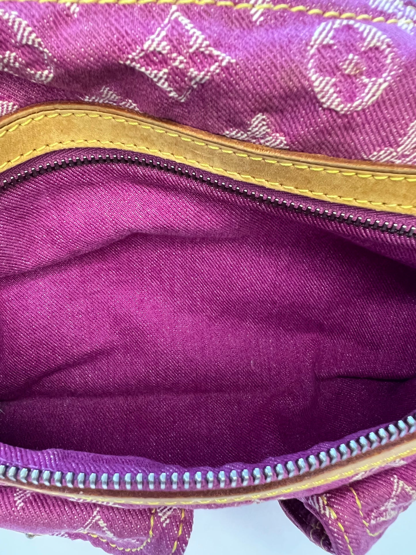 Louis Vuitton Pink Denim Baggy PM