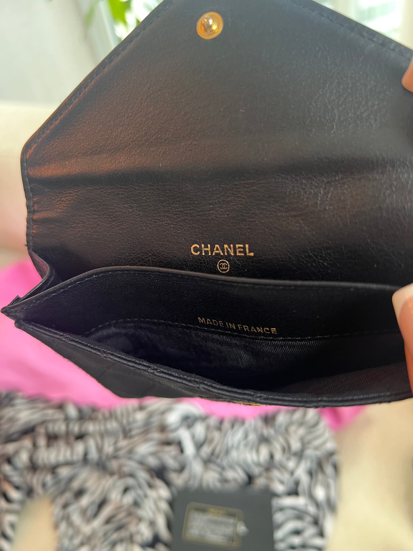 Chanel Satin Pouch