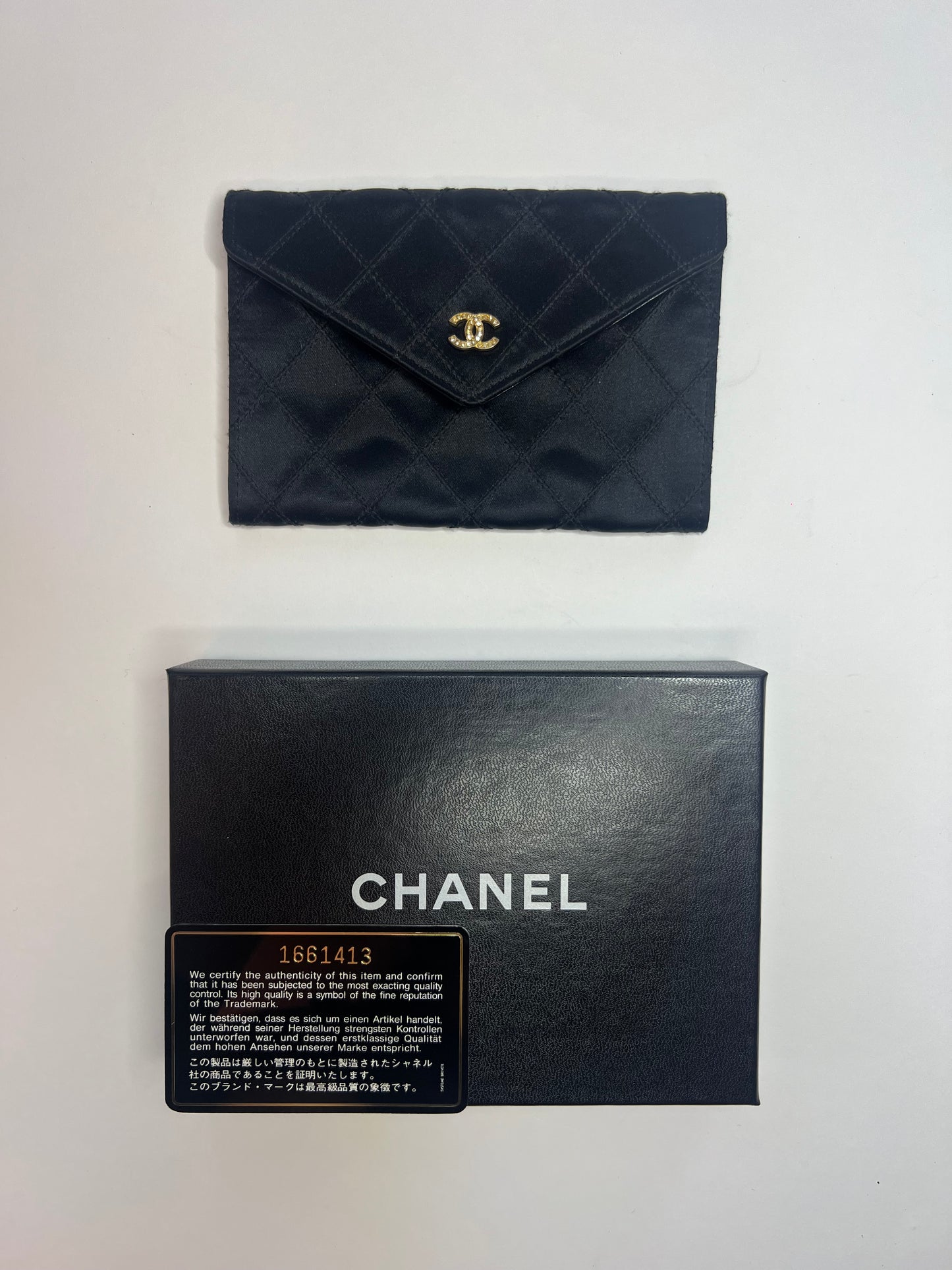 Chanel Satin Pouch