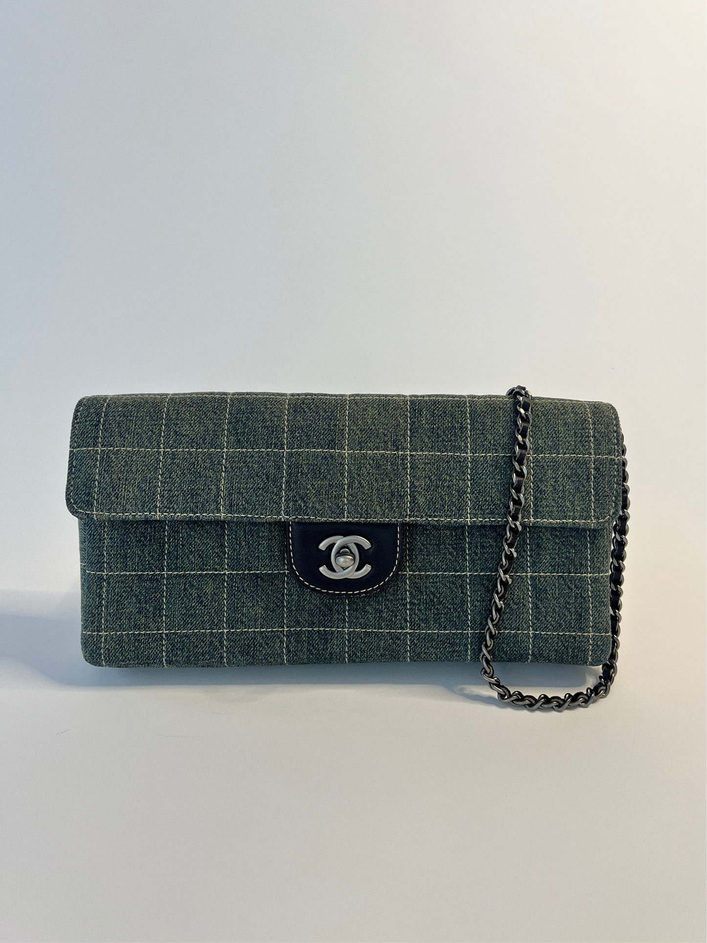 Chanel Denim Chocolate Bar Bag