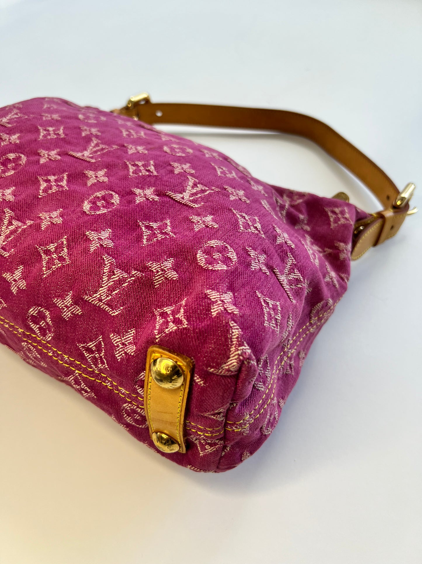 Louis Vuitton Pink Denim Baggy PM