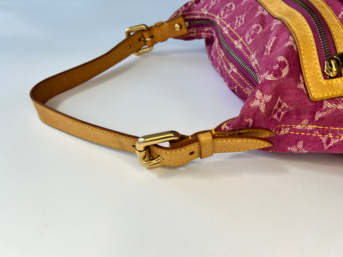 Louis Vuitton Pink Denim Baggy PM