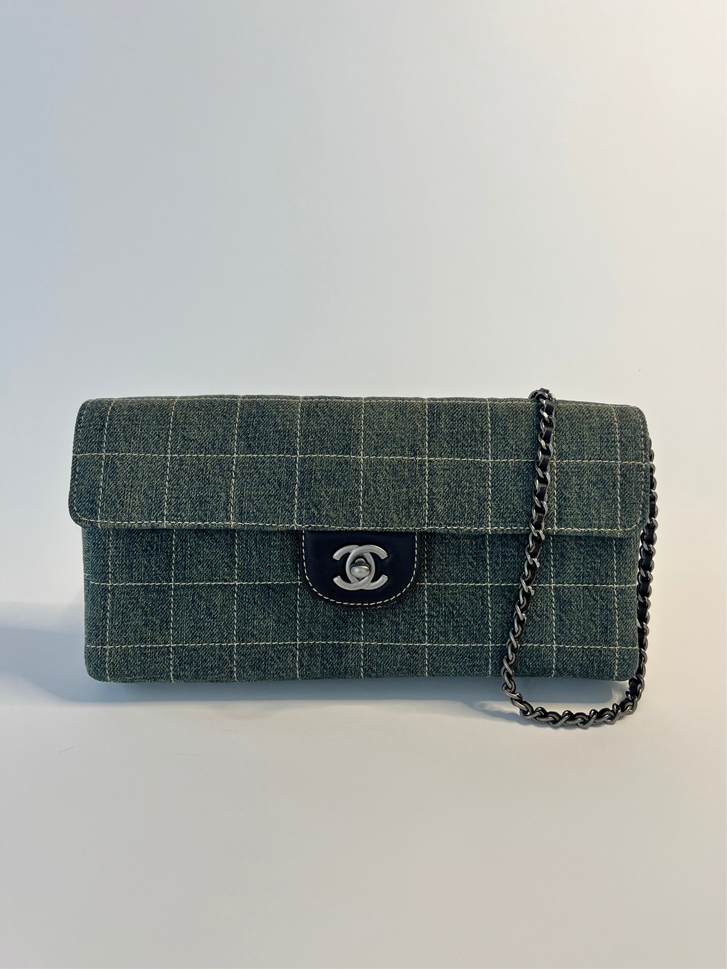Chanel Denim Chocolate Bar Bag