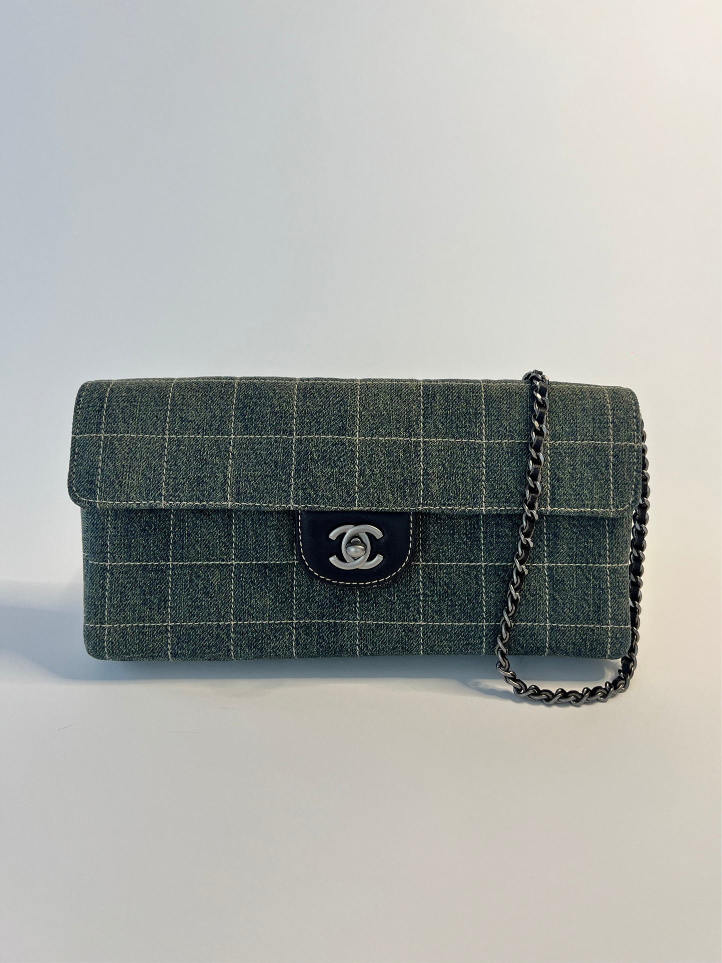 Chanel Denim Chocolate Bar Bag