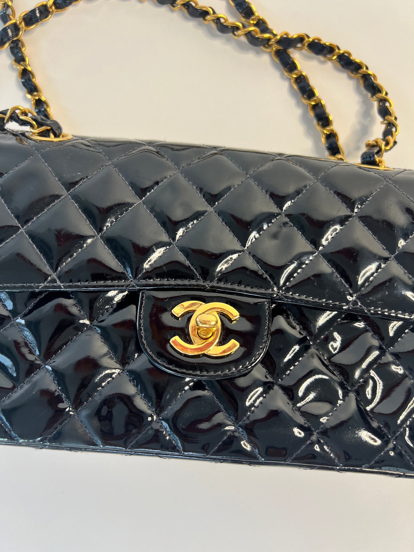 Rare Chanel Double Face Patent