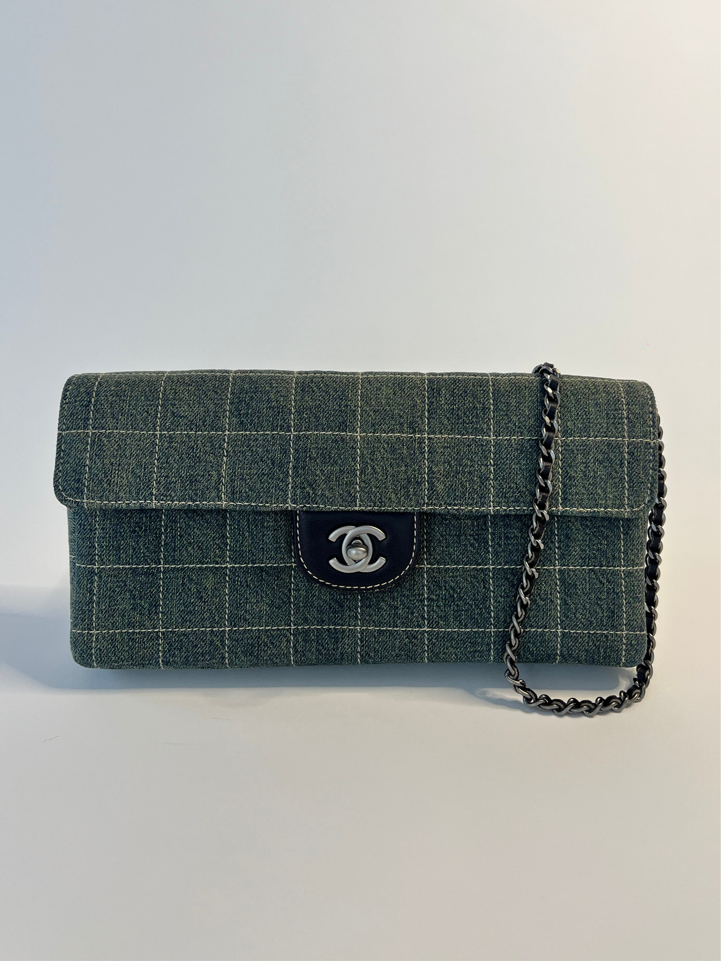 Chanel Denim Chocolate Bar Bag