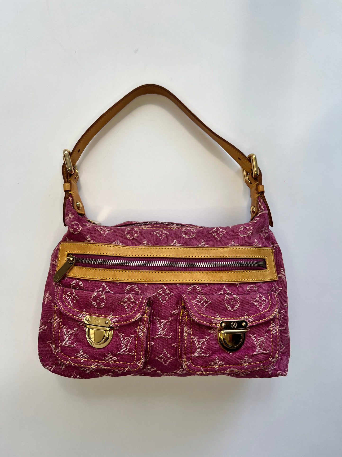 Louis Vuitton Pink Denim Baggy PM