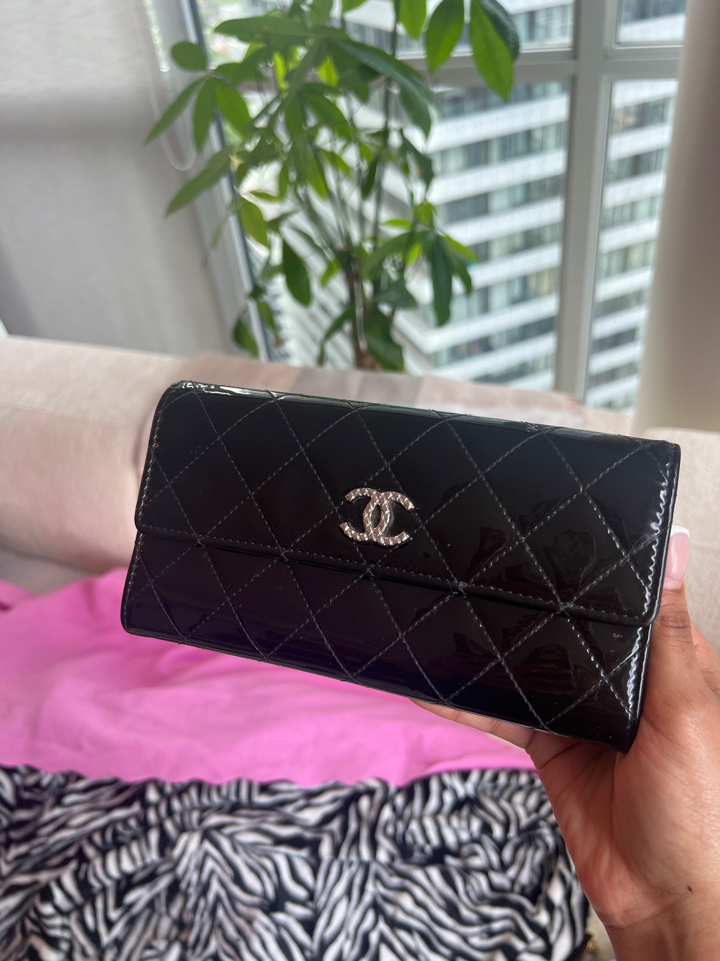 Chanel Patent Wallet